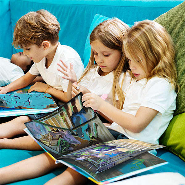foster children enjoying reading "However Long Forever" a Christian foster care book by Steven Cohen and Now Found Publishing