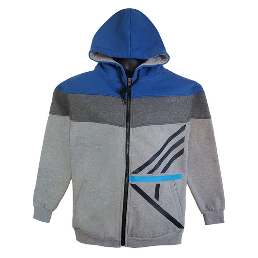 Steely I AM - Tri-Color Zip-up Hoodie